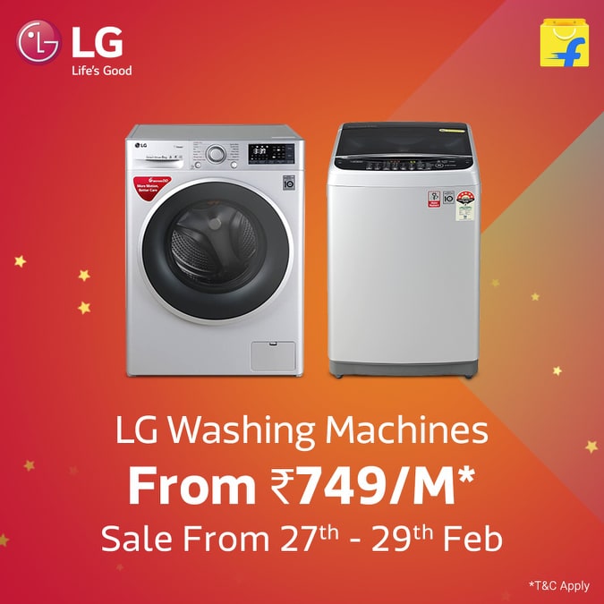 Flipkart LG Washing Machine Fest Sale (27th29th Feb) Buy LG Washing